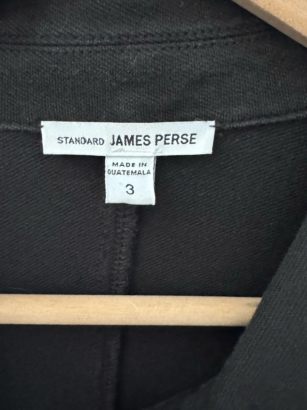 James Perse 100% Cotton Field Utility Military Jacket Large Washed Black Casual - Picture 9 of 9
